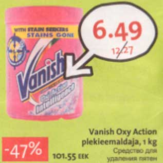 Allahindlus - Vanish Oxy Action plekieemaldaja