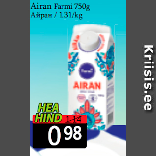 Allahindlus - Airan Farmi 750g