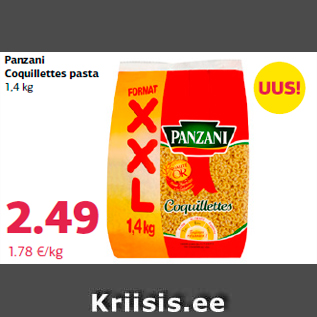 Allahindlus - Panzani Coquillettes pasta 1,4 kg