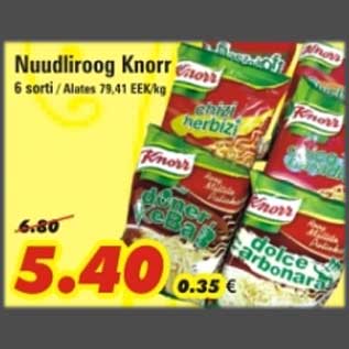 Allahindlus - Nuudliroog Knorr