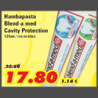 Allahindlus - Hambapasta Blend-a-med Cavity Protection