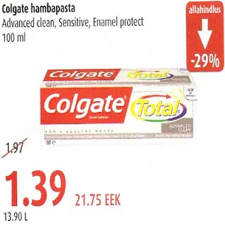 Allahindlus - Colgate hambapasta