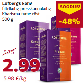 Скидка - Кофе Löfbergs