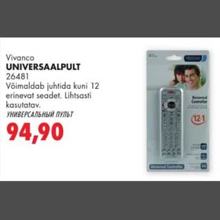 Allahindlus - Vivanco Universaalpult