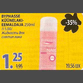 Allahindlus - Byphasse küünelakieemaldaja