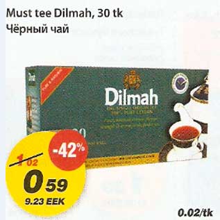 Allahindlus - Must tee Dilmah