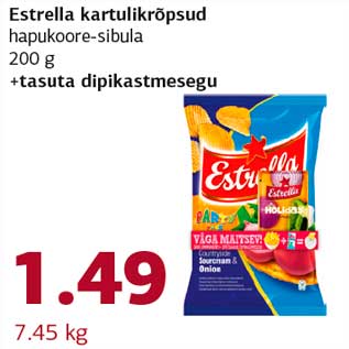 Скидка - Картофельные чипсы Estrella