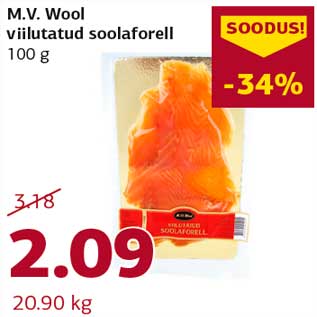 Allahindlus - M.V. Wool viilutatud soolaforell