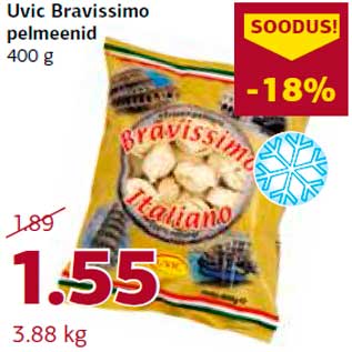 Скидка - Пельмени Uvic Bravissimo 400 г