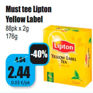 Скидка - Черный чай Lipton Yellow Label