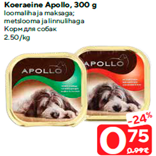 Allahindlus - Koeraeine Apollo, 300 g