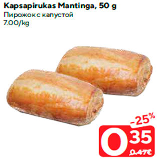 Allahindlus - Kapsapirukas Mantinga, 50 g