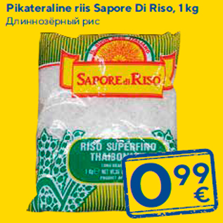 Allahindlus - Pikateraline riis Sapore Di Riso, 1 kg