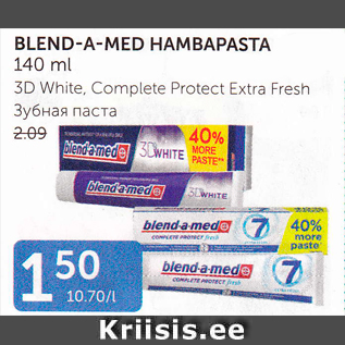 Allahindlus - BLEND-A-MED HAMBAPASTA 140 ml