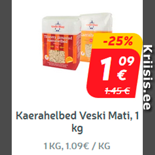 Allahindlus - Kaerahelbed Veski Mati, 1 kg