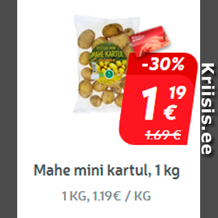 Скидка - Органический мини-картофель, 1 кг