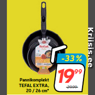 Скидка - Набор посуды TEFAL EXTRA, 20/26 см *