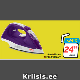 Allahindlus - Aurutriikraud TEFAL FV1526***