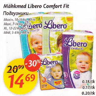 Allahindlus - Мähkmеd Libero Comfort Fit