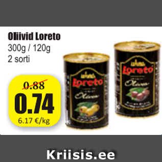 Allahindlus - Oliivid Loreto