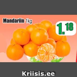 Allahindlus - Mandariin 1 kg