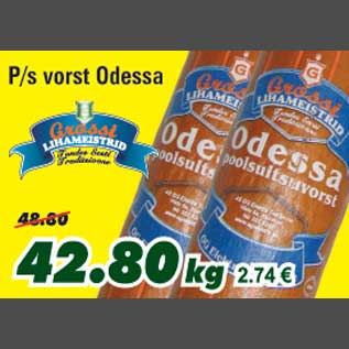 Allahindlus - P/s vorst Odessa