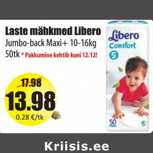 Allahindlus - Laste mähkmed Libero
