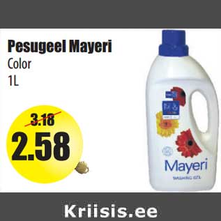 Allahindlus - Pesugeel Mayeri Color 1L