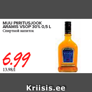 Allahindlus - MUU PIIRITUSJOOK ARAMIS VSOP