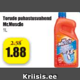 Allahindlus - Turude puhastusvahend Mr.Muscle 1 l