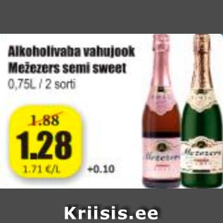 Allahindlus - Alkoholivaba vahujook Mežezers semi sweet