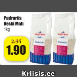 Allahindlus - Pudruriis Veski Mati 1 kg