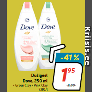 Allahindlus - Dušigeel Dove, 250 ml
