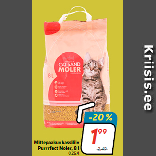 Allahindlus - Mittepaakuv kassiliiv Purrrfect Moler, 8 l