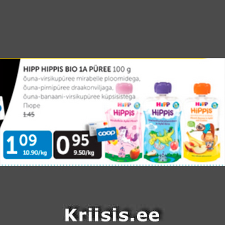 Allahindlus - HIPP HIPPIS BIO 1A PÜREE 100 G