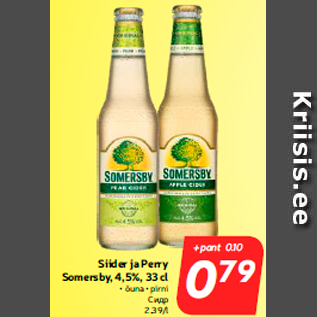 Allahindlus - Siider ja Perry Somersby, 4,5%, 33 cl