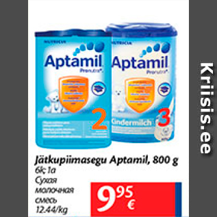 Allahindlus - Jätkupiimasegu Aptamil, 800 g