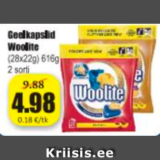 Allahindlus - Geelkapslid Woolite
