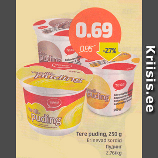 Allahindlus - Tere puding, 250 g
