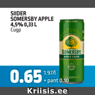 Allahindlus - SIIDER SOMERSBY APPLE