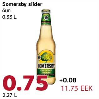 Allahindlus - Somersby siider õun 0,33 L