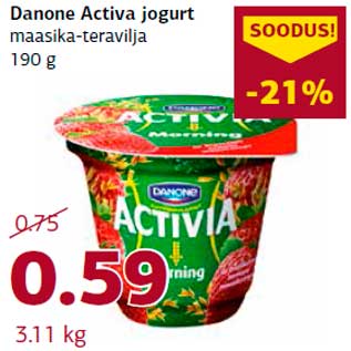 Allahindlus - Danone Activa jogurt