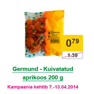 Скидка - Курага Germund 200 г