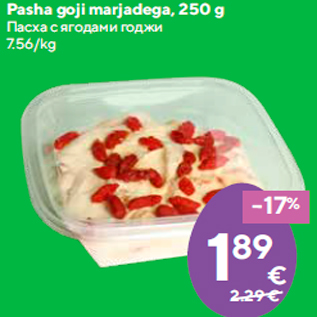 Allahindlus - Pasha goji marjadega, 250 g