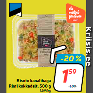 Allahindlus - Risoto kanalihaga Rimi kokkadelt, 500 g