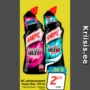 Скидка - Средство для чистки туалета Harpic Max, 750 мл