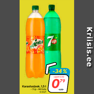 Allahindlus - Karastusjook, 1,5 l