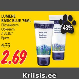 Allahindlus - LUMENE BASIC BLUE 75ML