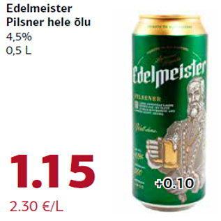 Allahindlus - Edelmeister Pilsner hele õlu
