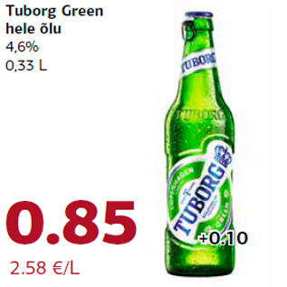 Allahindlus - Tuborg Green hele õlu